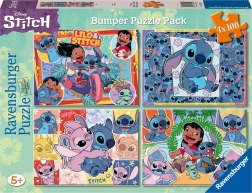 Puzzel Disney Stitch 4x100 stukjes