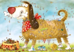 Puzzle Op de hond 1000 stukjes