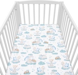 Drap-housse en coton pour lit bébé NEW BABY Petit dragon 120 × 60 cm
