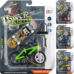 Mini skateboard with bike and accessories