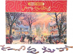 Puzzle Merry Christmas – Snowy Street 468 Pieces
