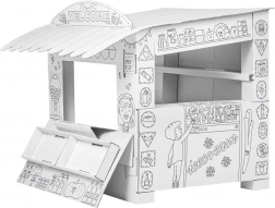 Stand de jeu texturé pour enfants à colorier