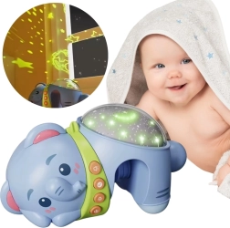 Woopie children's star projector and night light elephant