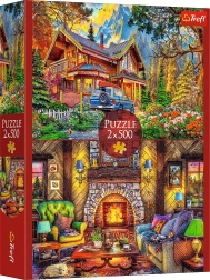 Trefl puzzel Bergtocht 2×500 stukjes