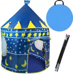 Kindertent – blauw kasteel voor in huis en in de tuin