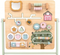 Houten activityboard boerderij voor kinderen 2+