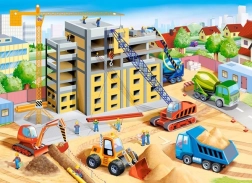 Puzzle Big Construction Site 70 Pieces