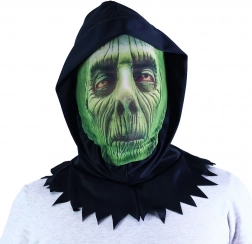 Textielen groene masker voor Halloween en carnaval