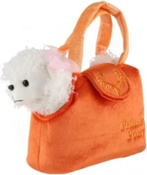 Petit chien dans un sac - orange 19 cm