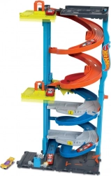 Hot Wheels City tour de course avec transformation 2 en 1