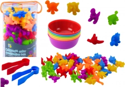 Educatieve sorteerset kleuren en tellen Dinosaurussen 48 stuks