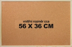 Kurk puzzelmat 56 × 36 cm met frame