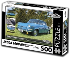 Puzzle RETRO-AUTA Škoda 1000 MB 1966 – 500 pièces