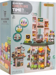 Kindersupermarkt met licht- en geluidseffecten + accessoires