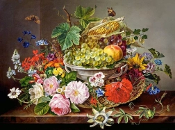 Still Life with Flowers and Fruit Puzzle, 2000 Pieces, Castorland