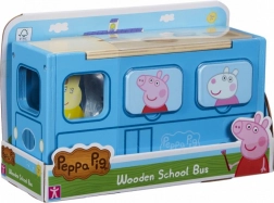 Houten inlegpuzzel schoolbus PEPPA PIG