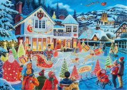 RAVENSBURGER 1000-piece puzzle with a Christmas theme