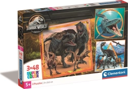 Puzzel 3×48 stukjes Jurassic World