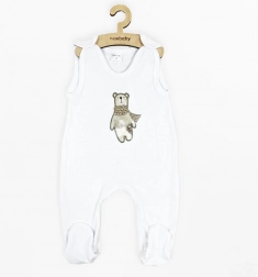 infant cotton footed romper New Baby Polar Bear 80 (9–12 months)