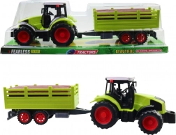 Tractor met aanhanger met vliegwiel voor kinderen