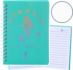 A6 Lined Notebook Mermaid Turquoise