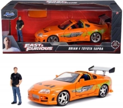Fast & Furious Toyota Supra 1995 1:24 met Brian O’Conner figuur