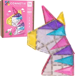 Magnetic Building Set CONNETIX Glitter Unicorn Pack 56 Pieces