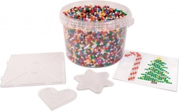 perles à repasser dans un seau avec 3 plaques 20000 pcs playbox