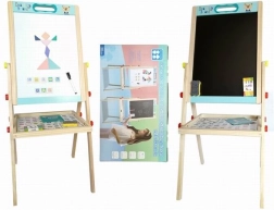 Wooden double-sided board 85 cm with accessories