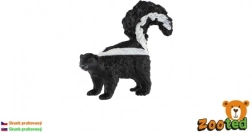 Plastic figuur van de gestreepte stinkdier 5 cm