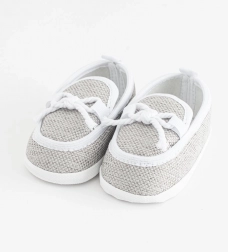 Babymocassins – slofjes New Baby grijs (12–18 maanden)