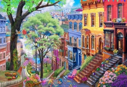 Puzzle Spring City 1000 pieces from Bluebird