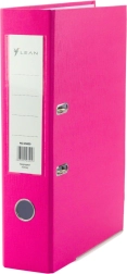 Pink A4 Office Binder with Lever Mechanism, 80 mm