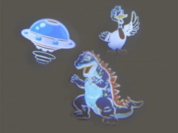 Laserpistolen met projector