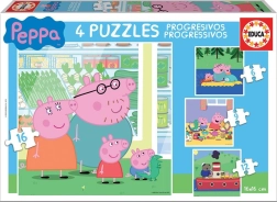 EDUCA Peppa Pig Puzzle 4 in 1 (6, 9, 12, 16 pieces)