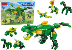 Bouwstenen dinosaurussen 6-in-1 DIY Dinosaur Set 160 stuks.