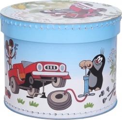 Ronde doos met Krtečka-motief 20 cm