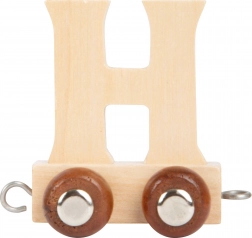Houten wagon met letter H voor treinbaan small foot