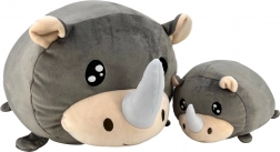 Magic Baby neushoorn – mama en jong, pluche set 20 en 40 cm