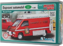 Bouwset Monti System MS 45 Vrachtwagen Renault Trafic 1:35 in doos 22x16x5 cm