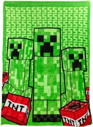 Couverture Minecraft Creeper avec oreiller