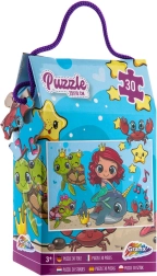 Puzzel zeemeermin 30 stukjes 29 × 18 cm