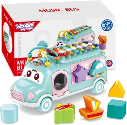 Musical Car with Sorter and Xylophone Green Woopie