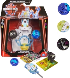 Bakugan Starter Set with 3 collectible figures Mantid, Titanium Dragonoid, Trox