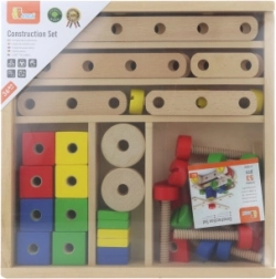 Wooden construction set – creative kit for kids 3+