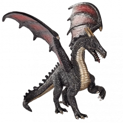 mojo stalen draak – gedetailleerd verzamelbeeldje