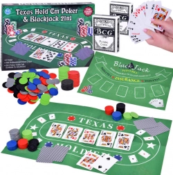 Kaartspel Poker en Blackjack 2-in-1 Set