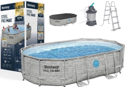 Zelfdragend zwembad Bestway Power Steel Swim Vista 427 x 250 x 100 cm