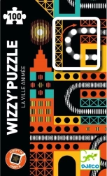 DJECO Magnetische puzzel Kinoptik Stad 100 stukjes