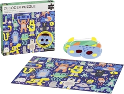 Petit Collage Puzzle Monster 100 Teile mit 3D-Masken